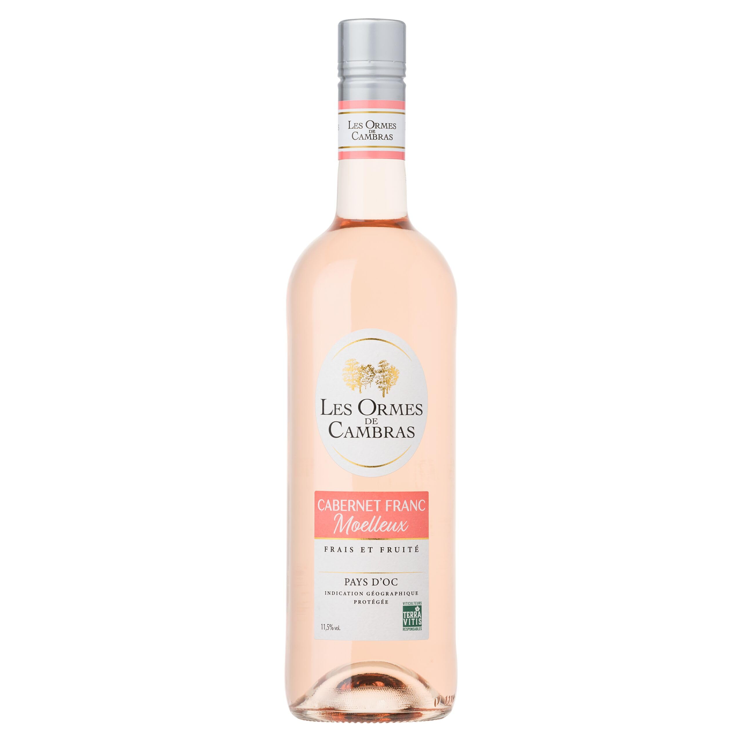 Les Ormes De Cambras - Vin Rosé Moelleux - Cabernet Franc - IGP Pays d'Oc - Lot 6 bouteilles x 75cl