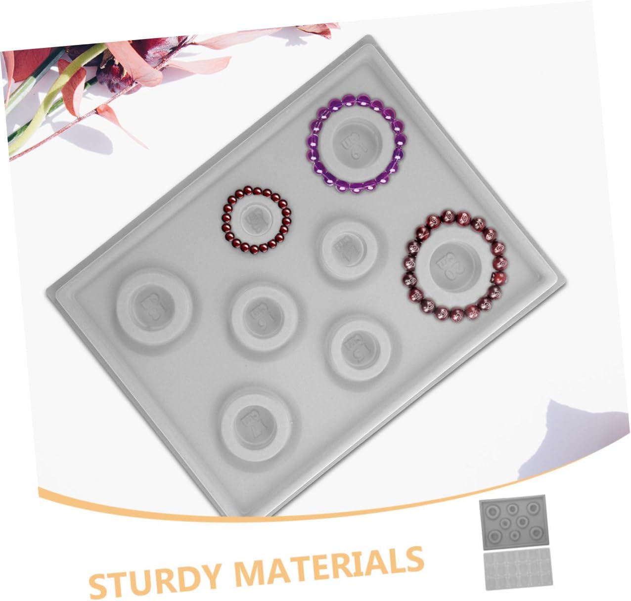 ARTIBETTER 2pcs Jewelry Making Bead Board Bead Design Plate for Bracelet Beading Mat Measurement for Jewelry DIY