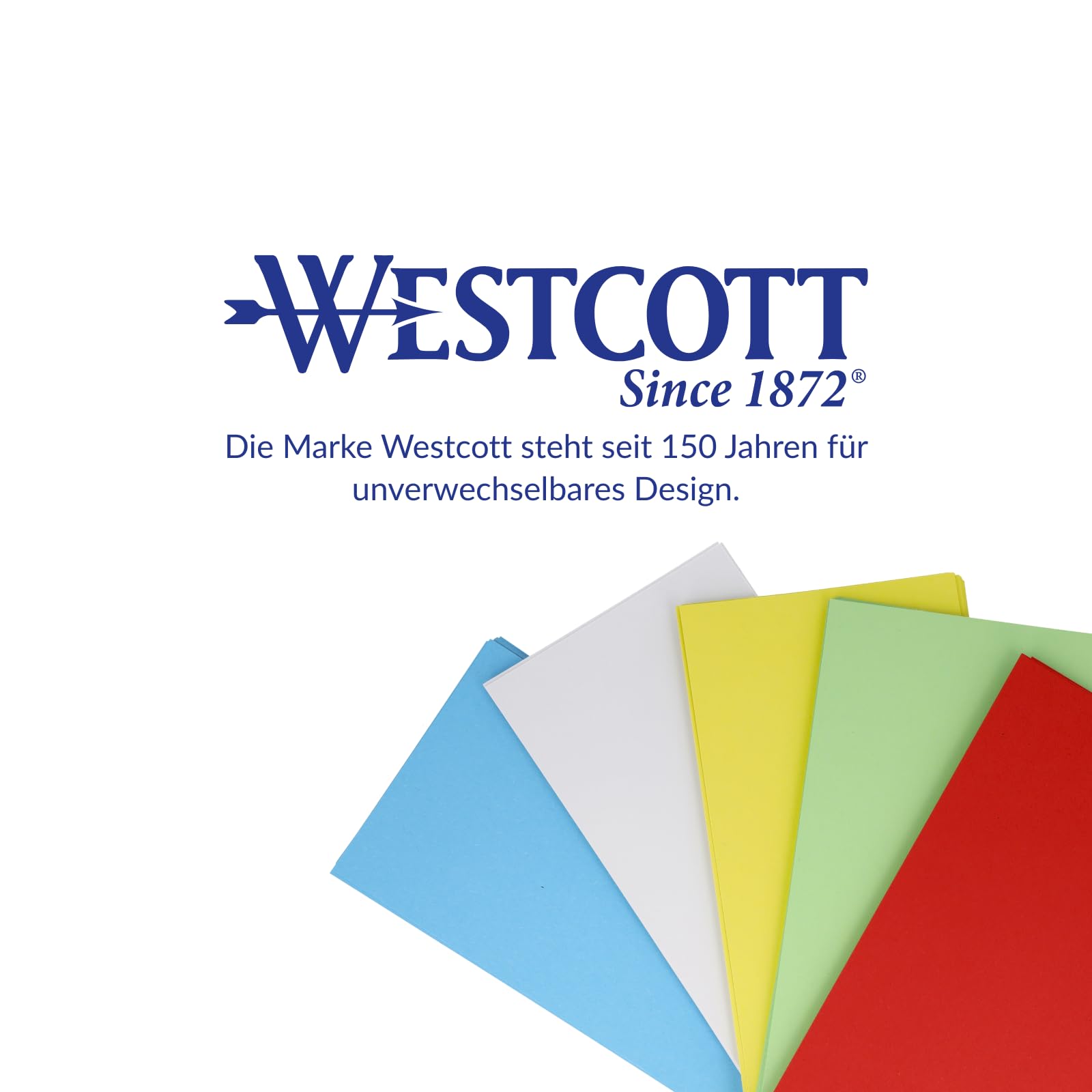 Westcott Moderationskarten 200 Stück Intensivfarben Mix (15er-Pack) | Robuste Karteikarten 190gr/m² | Format 10,5 x 20 cm ideal für Moderationskoffer, Workshops, Seminare | E-733323 00