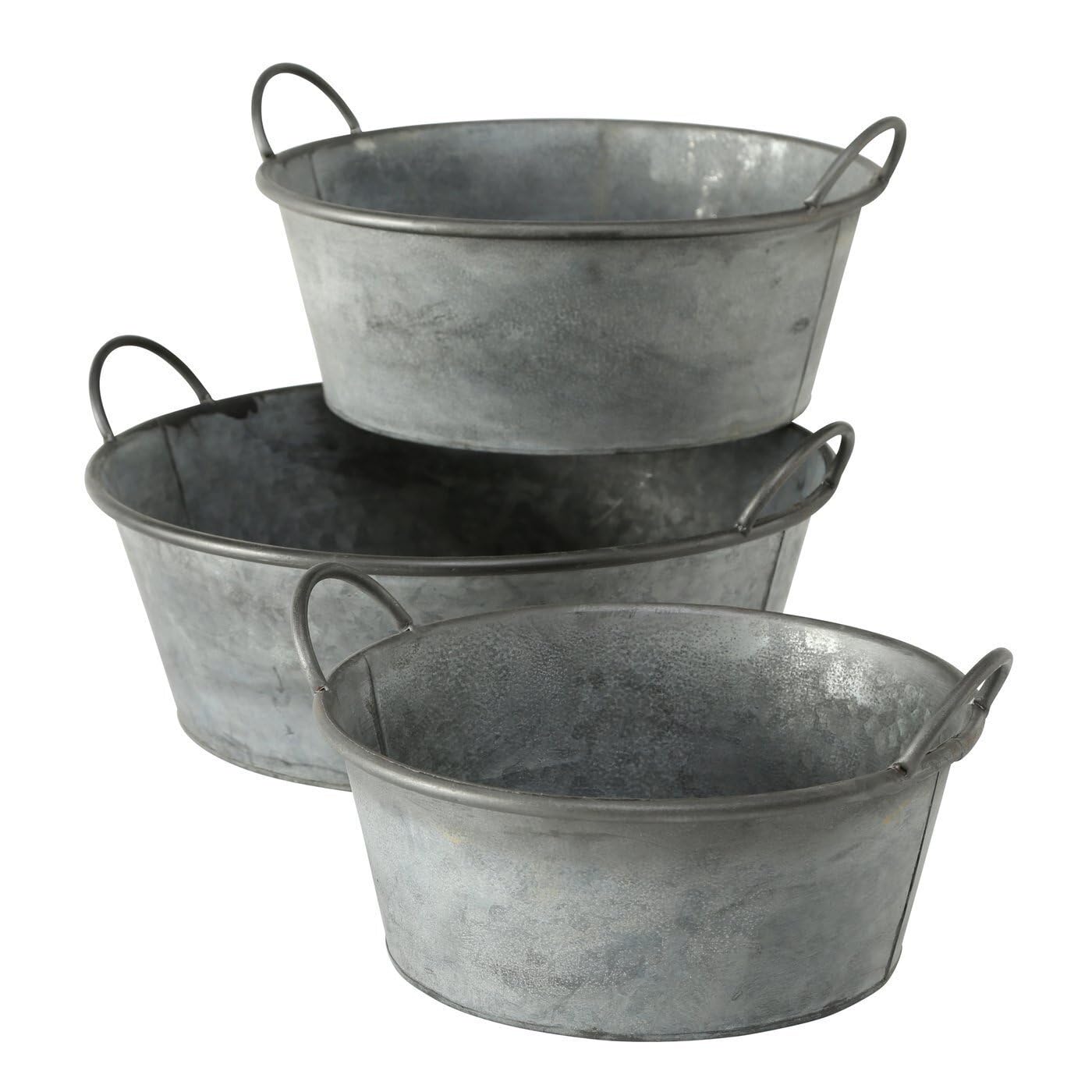 Pflanztopf Jackson S/3 L36-46c Material: Zink