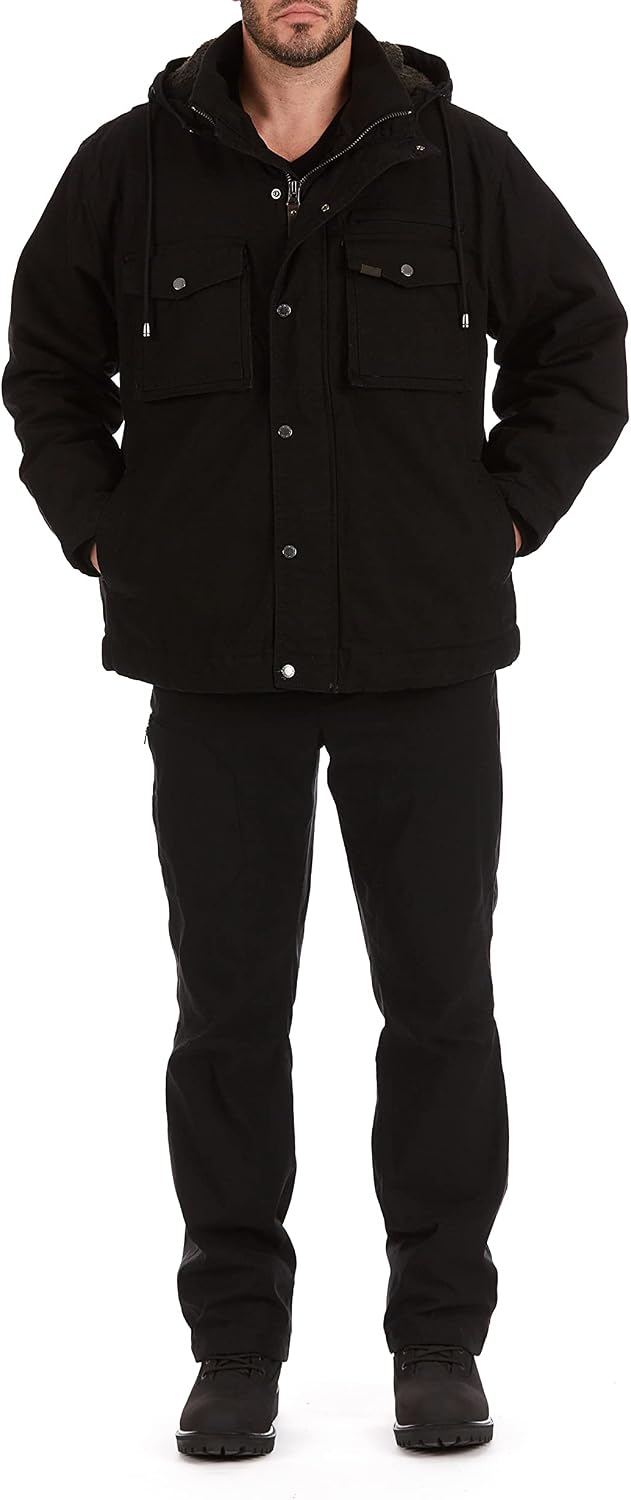 Smith's Workwear Mens Sherpa-lined Duck Work JacketWork Jacket