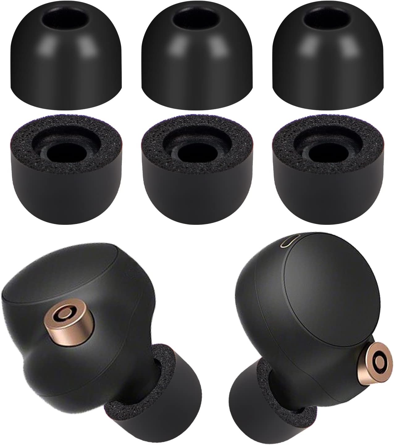 Coussinets de Rechange en Mousse pour écouteurs JBL Synchros S500 S700 S-500 S-700 Noir