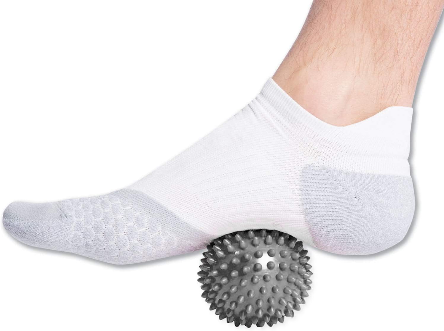 AB SALES Professional Massage Balls Foot Ball Foot Massager Spiky Roller for Deep Tissue Trigger Point Plantar Fasciitis Reflexology Stress Therapy Myofascial Release, Random Color, 3 Inch