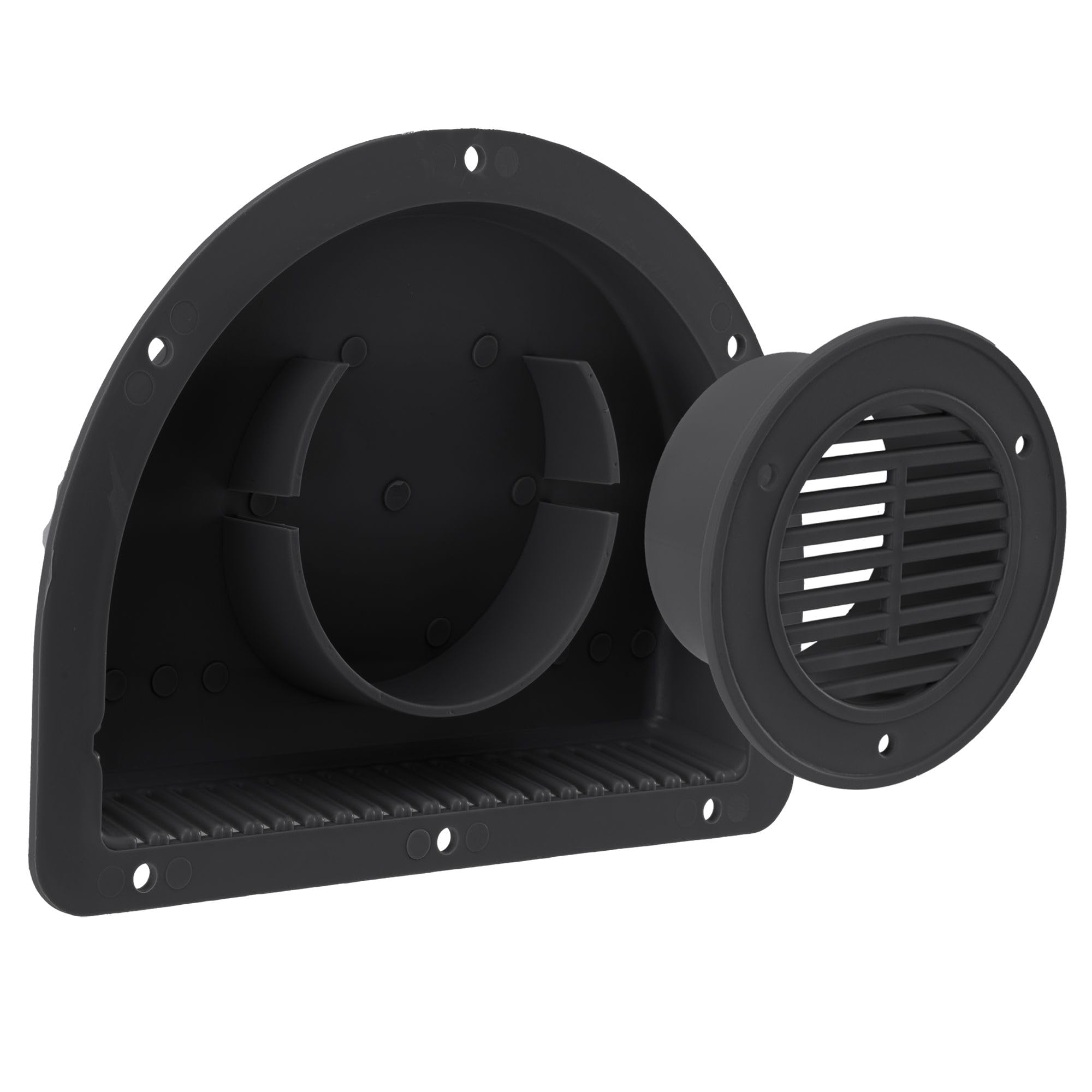 ToughGrade RV ATV Cargo Trailer Side Air Vent Black