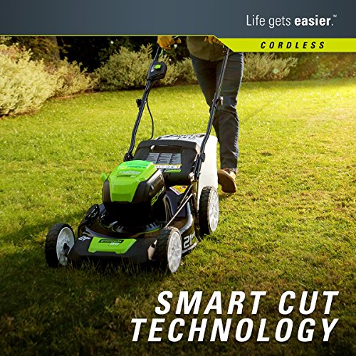 Greenworks 2502202 Pro 21-Inch 80V Push Cordless Lawn Mower, Battery and Charger Not Included