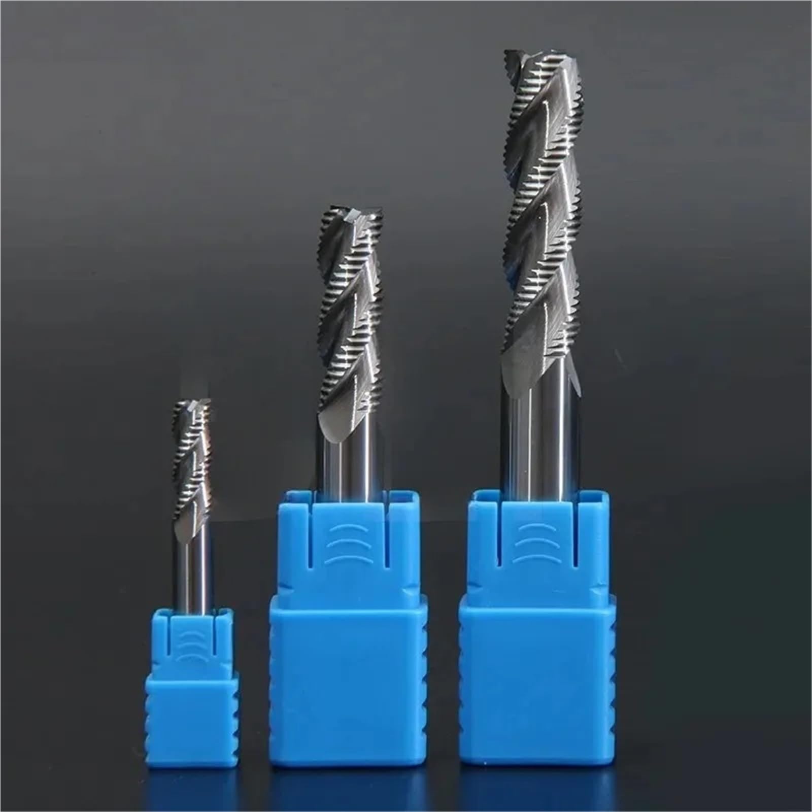 Schruppfräser aus Hartmetall, 3 Schneiden, for Metall- und Aluminium-CNC-Maschinen, 4 mm bis 20 mm,DIY-Werkzeug(12XD12X45X100L)