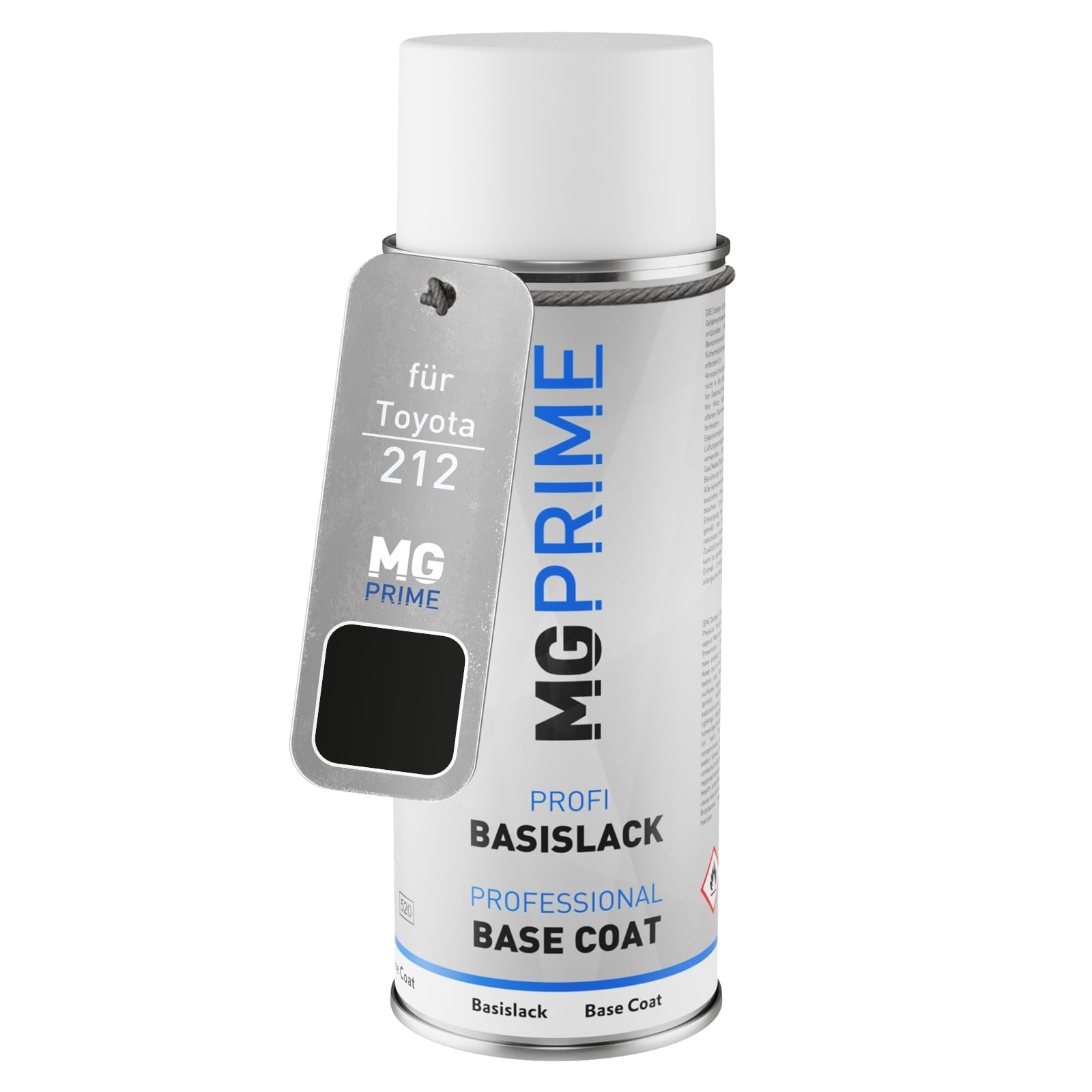 MG PRIME Car paint Spray can for Toyota 212 Black/Obsidian Base coat spray can 400ml