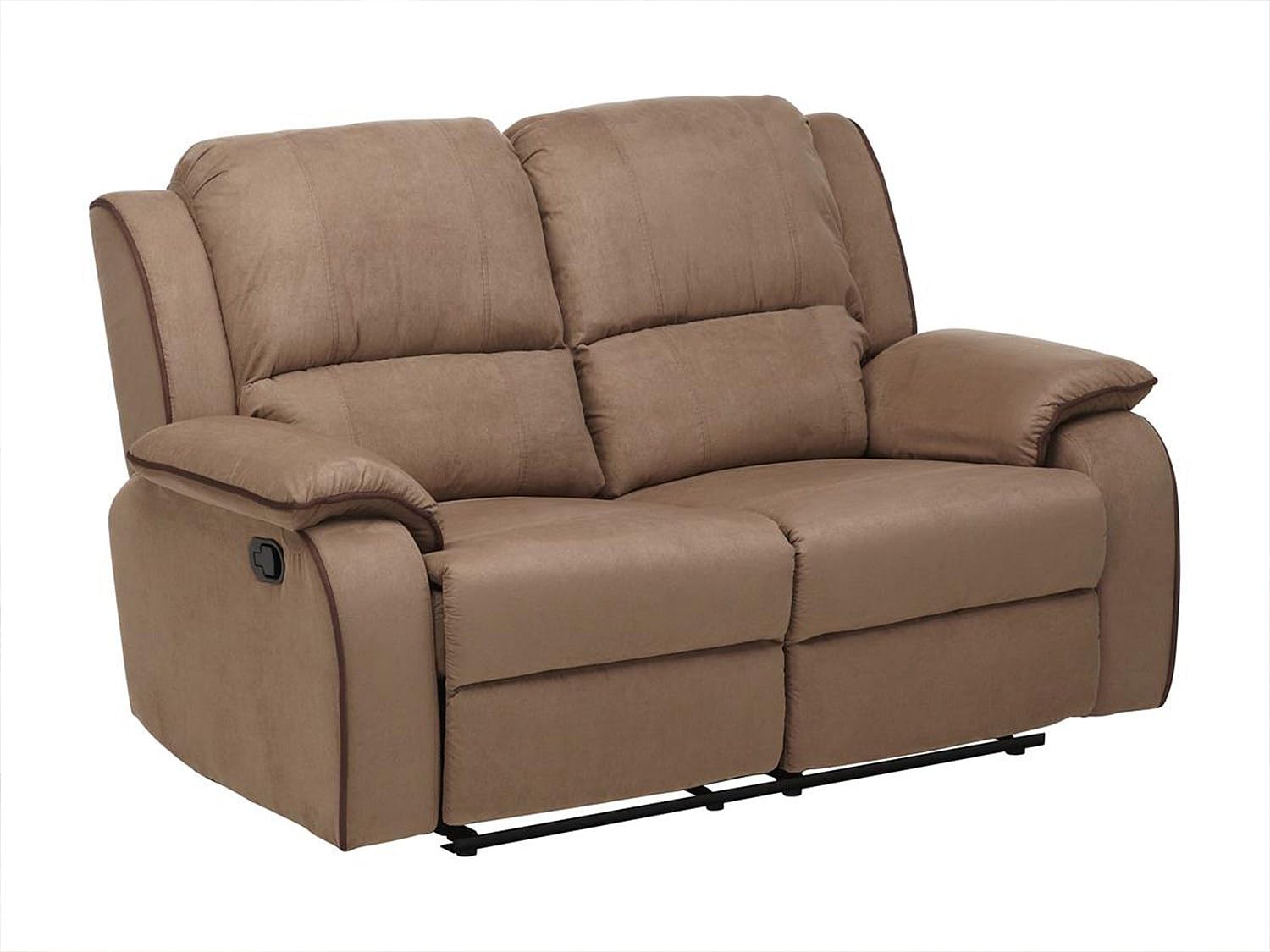 Vente-unique - Canapés 3 Places et 2 Places Relax en Microfibre Hernani - Taupe