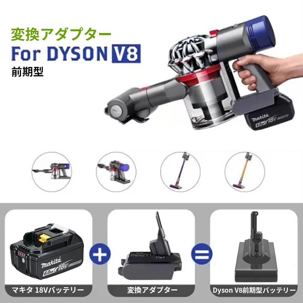 Amazon.co.jp: NETKEY 代替品 ダイソン掃除機でマキタバッテリーが