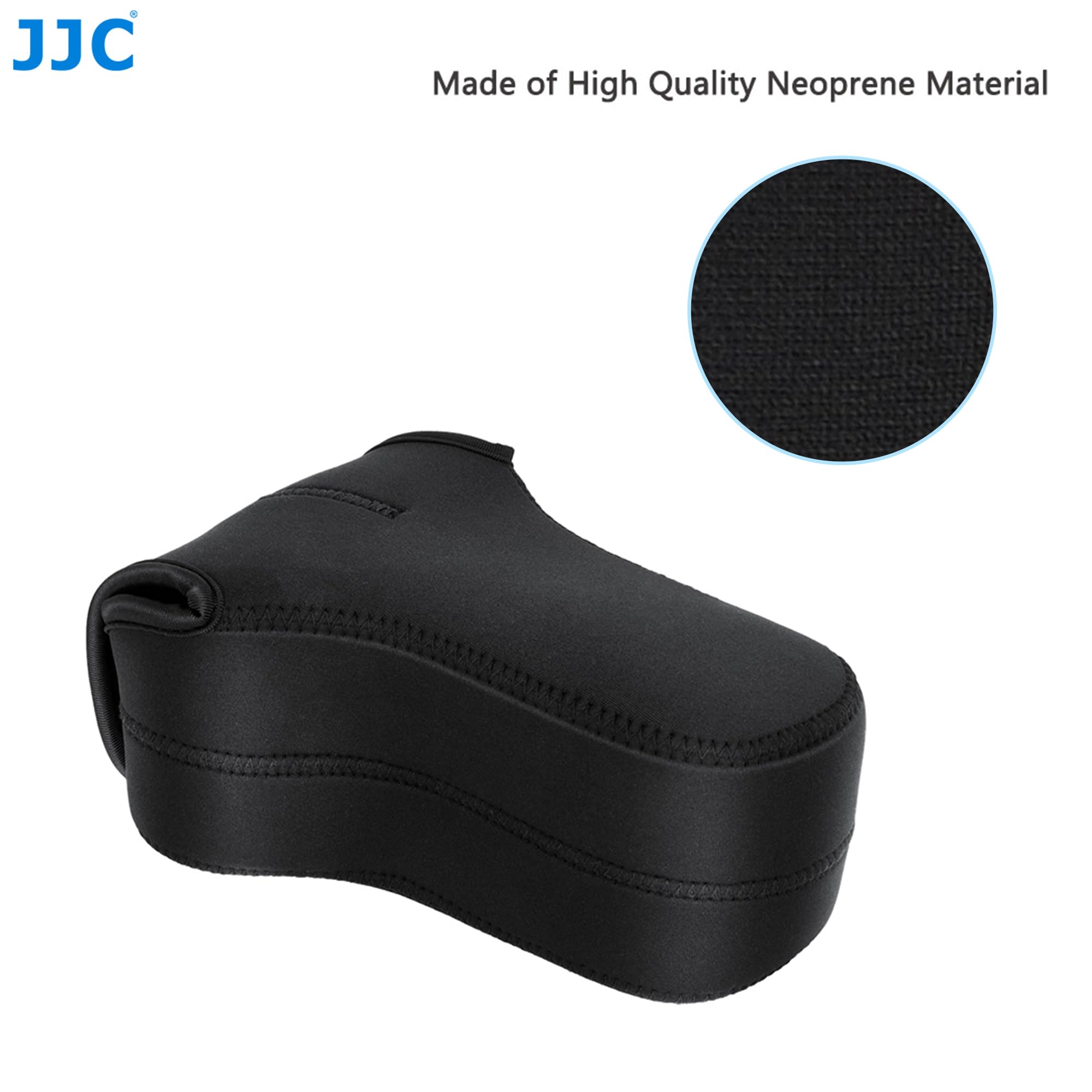 JJC Custodia per Fotocamera Mirrorless per Canon EOS M50 M5 M6 Mark II + EF-M 55-200mm/EF-M 18-150mm Obiettivo, per Fuji Fujifilm X-T30 X-T20 X-T10 X-T100 X-E3 + XF 55-200mm/XC 50-230mm Obiettivo