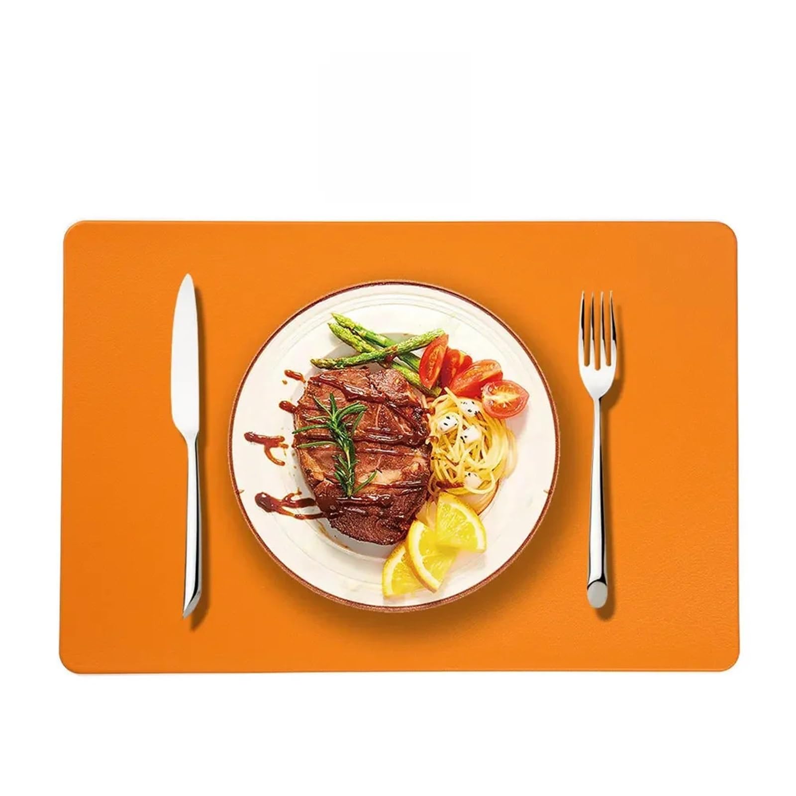 Solid Color Placemats 6pc PU Solid Color Place Mats 30x45cm