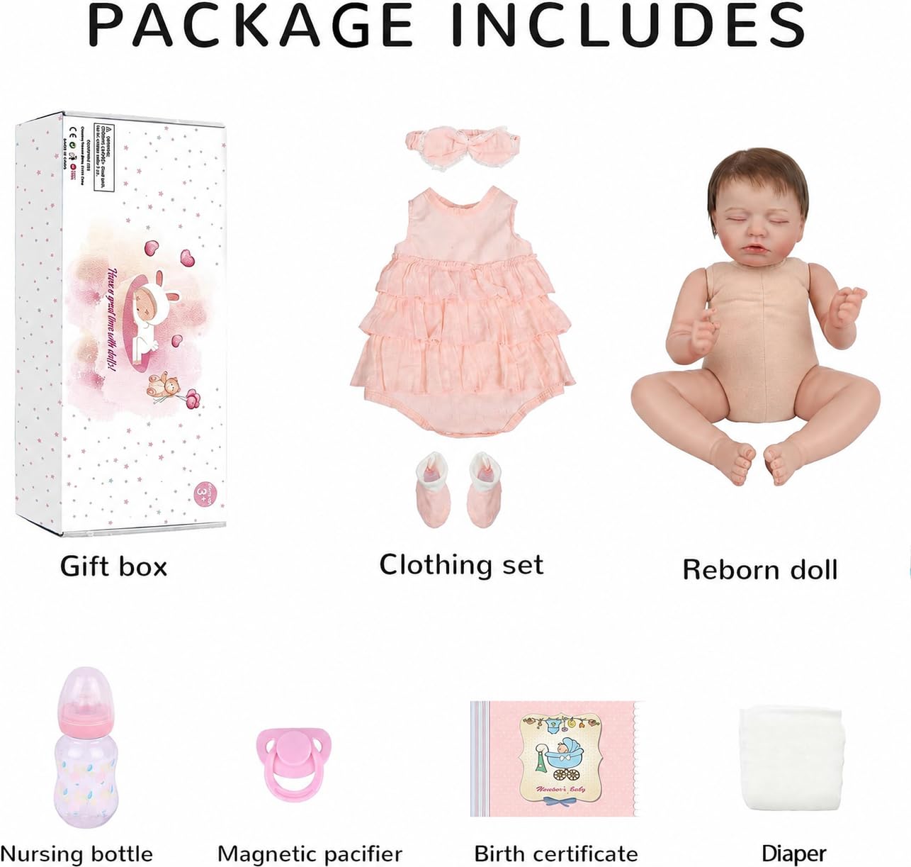 Amazon | Reborn Baby Dollsガール - 20インチ リアルなスリーピング