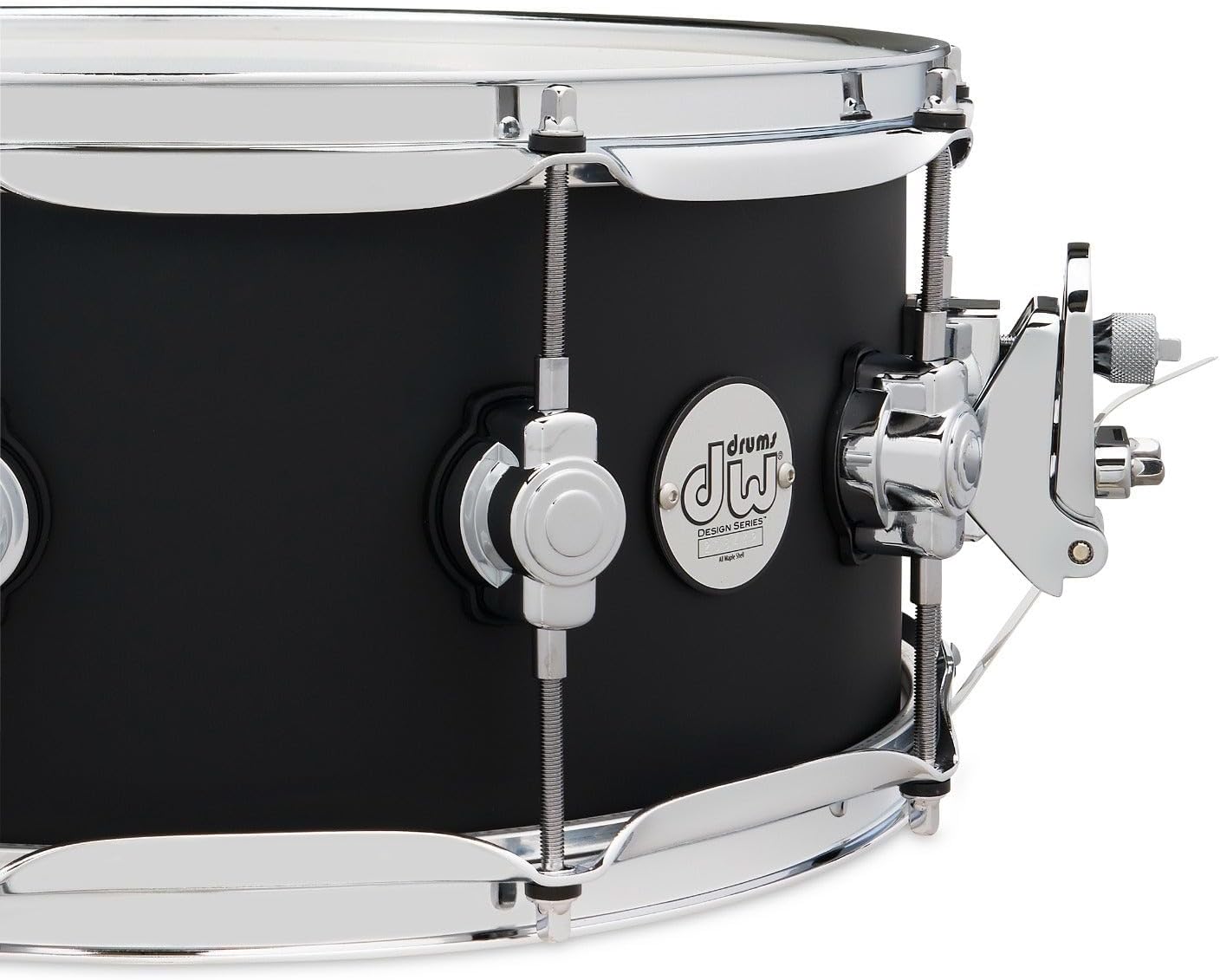 DW Design Series Maple Snare Drum - 6x14, Black Satin