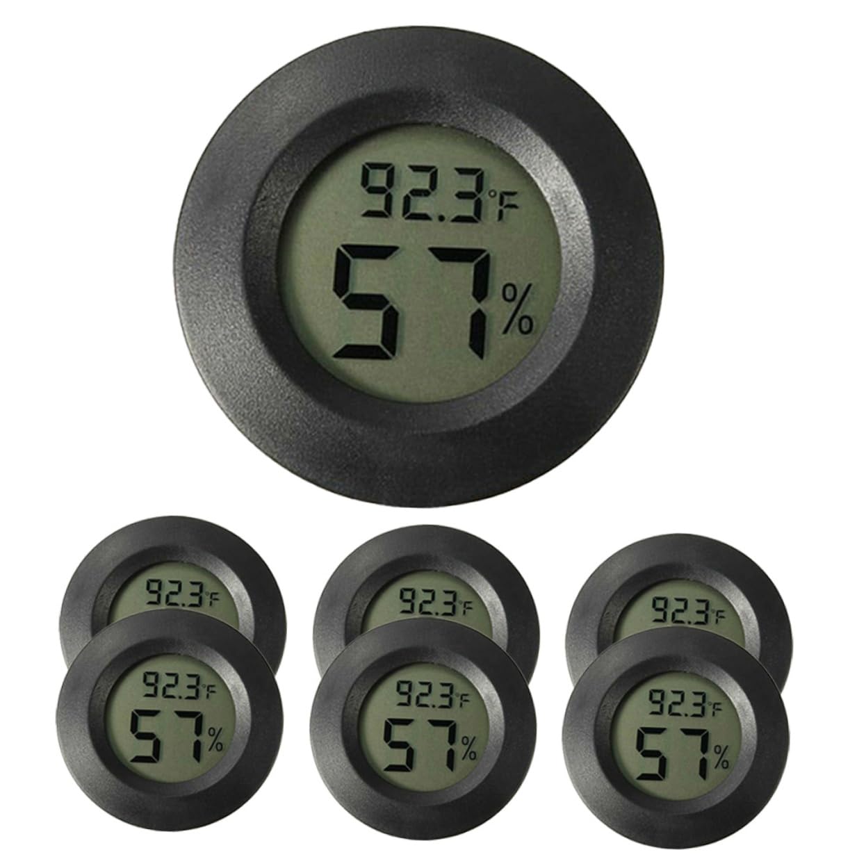 7pcs Mini Digital Thermometer Hygrometer for Reptiles Humidity for Terrariums Greenhouses and Poultry Portable and Accurate Humidity Gauge