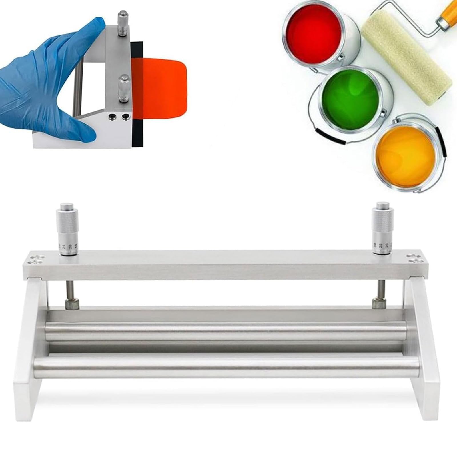Lab Regulowany aplikator folii, 0-3500μm Precision Doctor Blade, urządzenie do przygotowania folii na mokro do powlekania, 50-300 mm Szerokość, magnetyczna podstawa ssąca do laboratorium