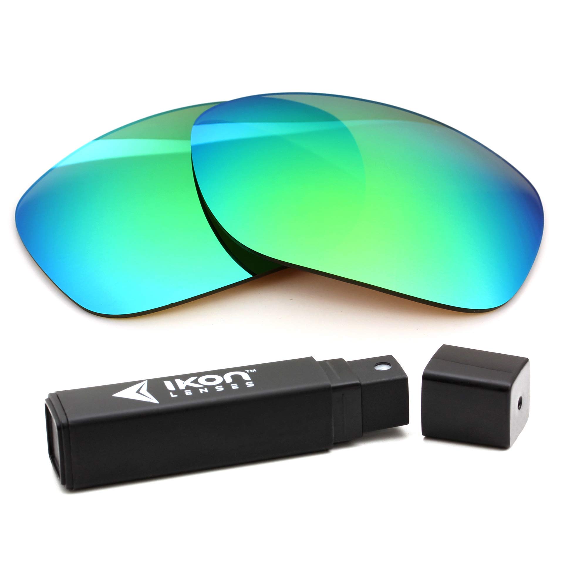 Ikon Iridio polarizadas gafas de sol lentes de repuesto para Oakley Turbine – Múltiples opciones, hombre, Verde esmeralda
