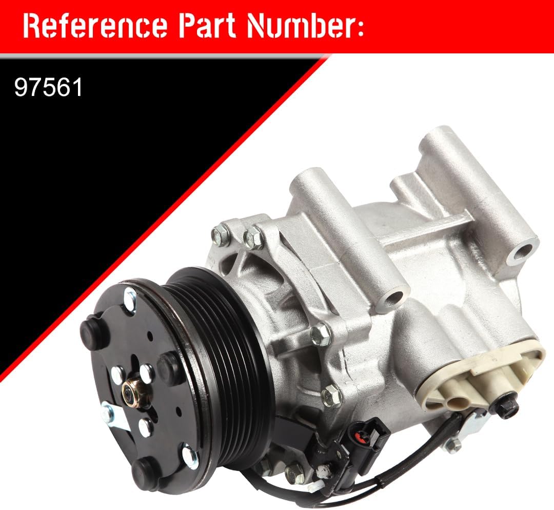 cciyu Air Conditioning Compressor for Chevrolet Equinox 3.4L 2005 Replaces AC Compressor for Car 6 Grooves