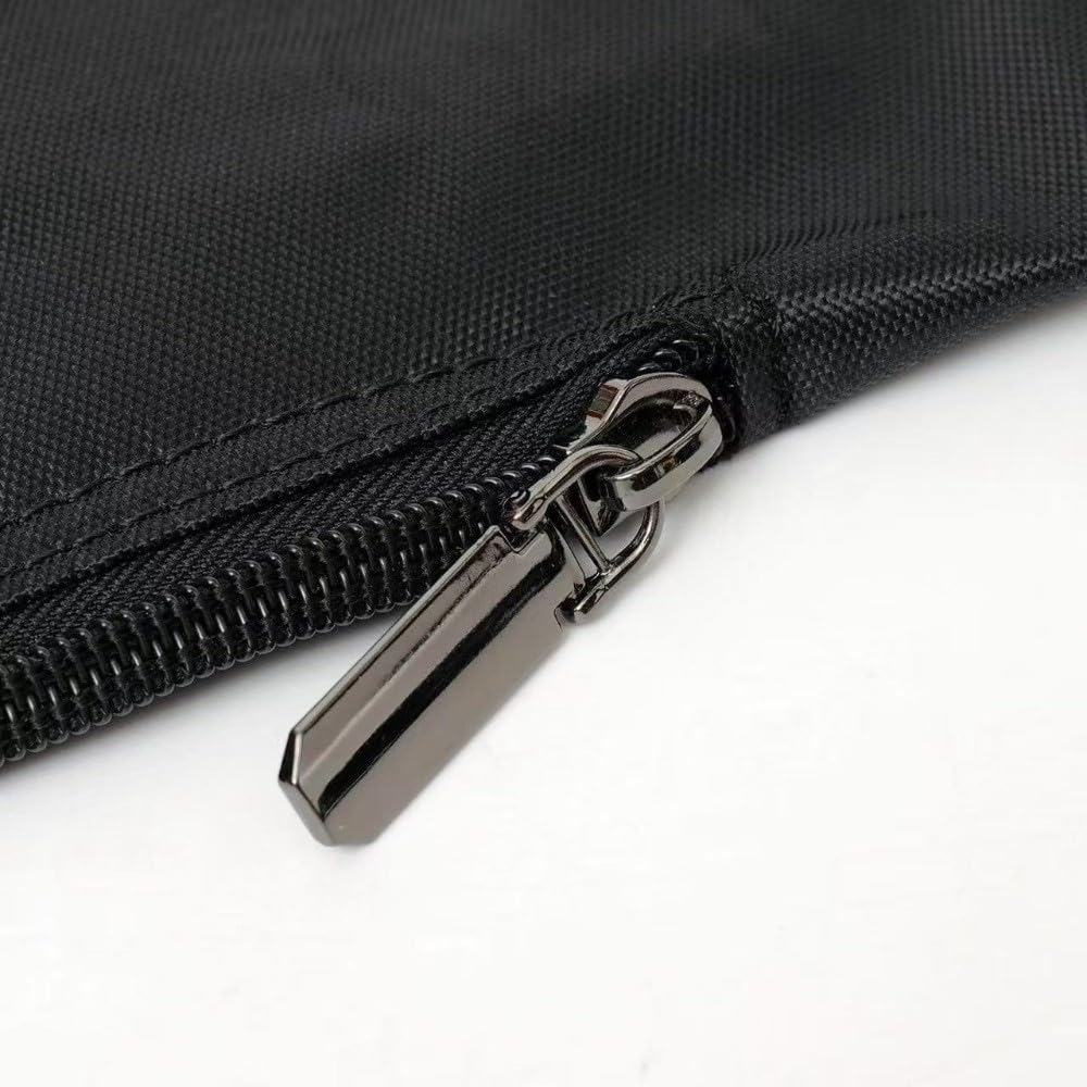 Double Shoulder Armpit Bag for Men, Underarm Security Bag with Adjustable Straps, Oxford Cloth Double Storage Pouch Phone Wallet Bag, Black