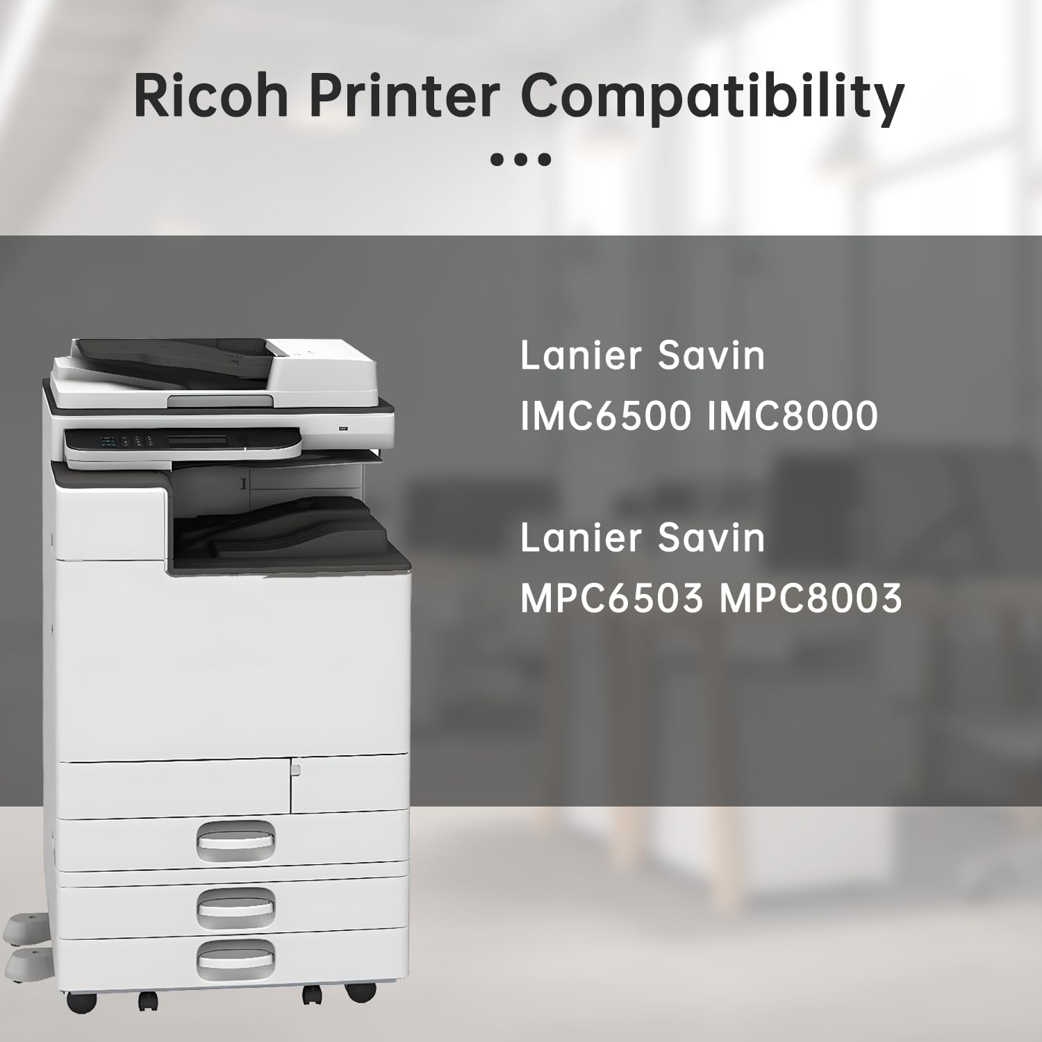 リコー　IM C8000、MPC 8003 トナー Ricoh MP-C8003 Complete Toner Set - IM C6500, C8000 & MP C6503