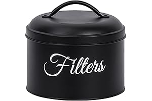 TYUI: Rustic Farmhouse Coffee Bar Decor Coffee Filter Storage Container