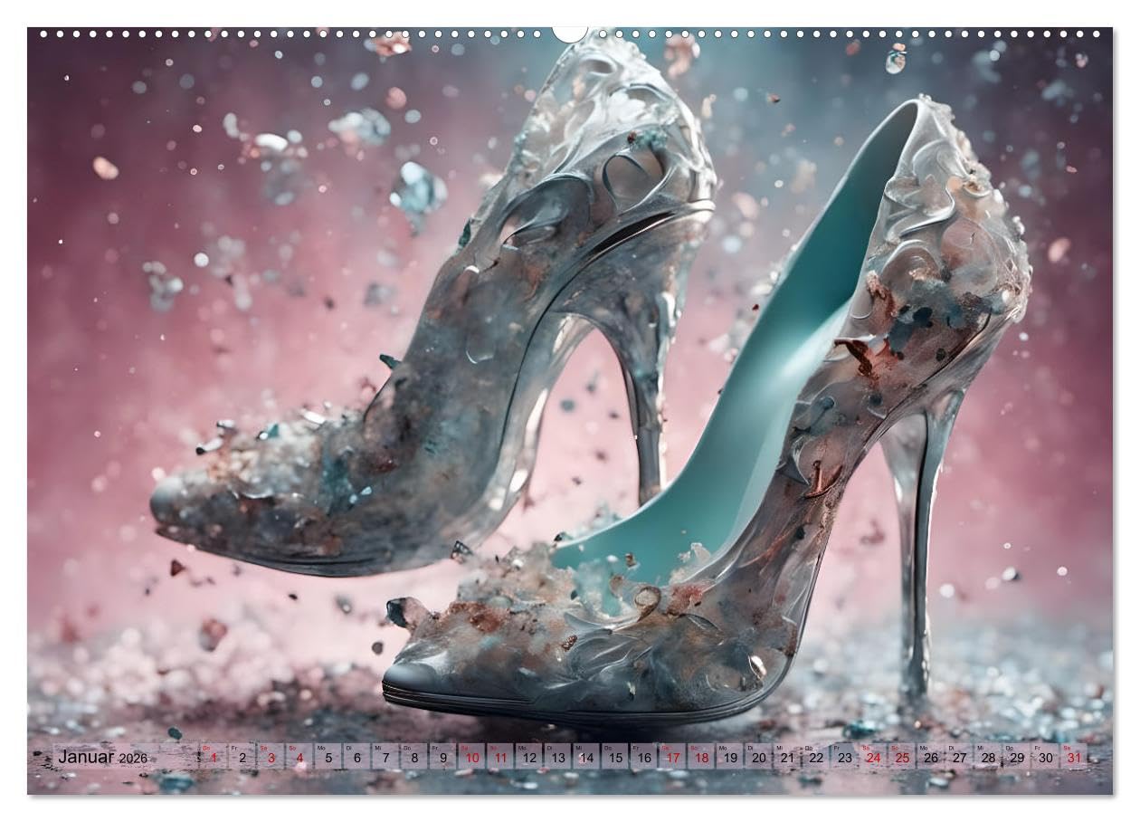 High Heels in Szene gesetzt (hochwertiger Premium Wandkalender 2026 DIN A2 quer), Kunstdruck in Hochglanz: Eleganz, Glamour und außergewöhnliche Szenen - Monat für Monat (CALVENDO Kunst)