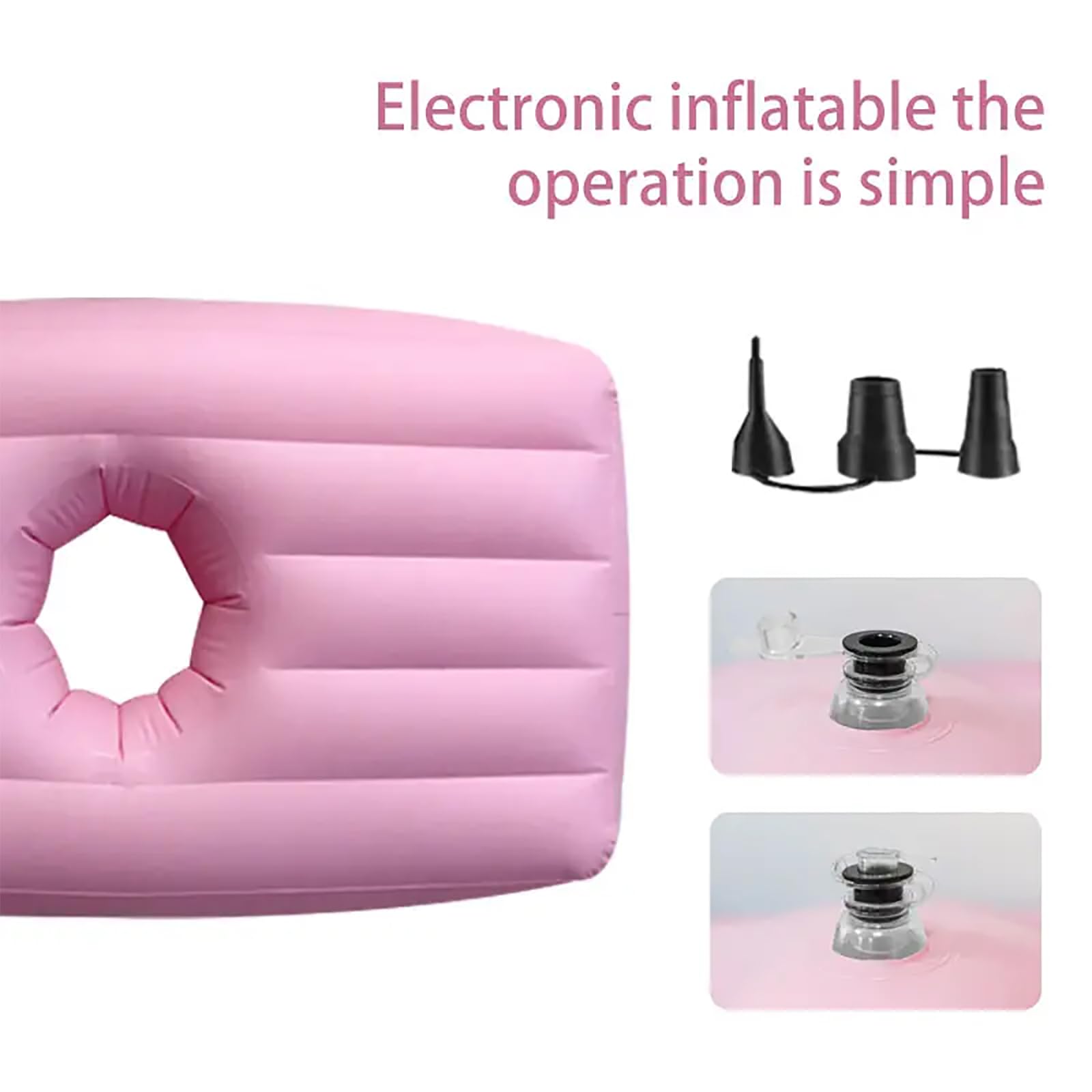Matelas gonflable BBL, oreiller de lit post-chirurgie avec trou design, matériau PVC durable, pliable pour la récupération et un sommeil confortable