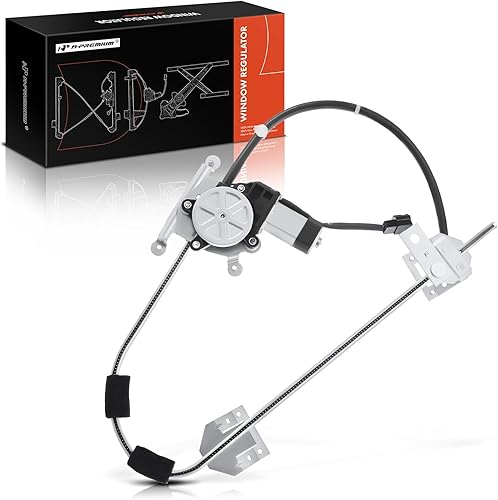 A-Premium Elevalunas eléctrico con motor compatible con Jeep Cherokee XJ 1987-1996 Comanche 1987-1992 Wagoneer 1987-1990 Delantero derecho del