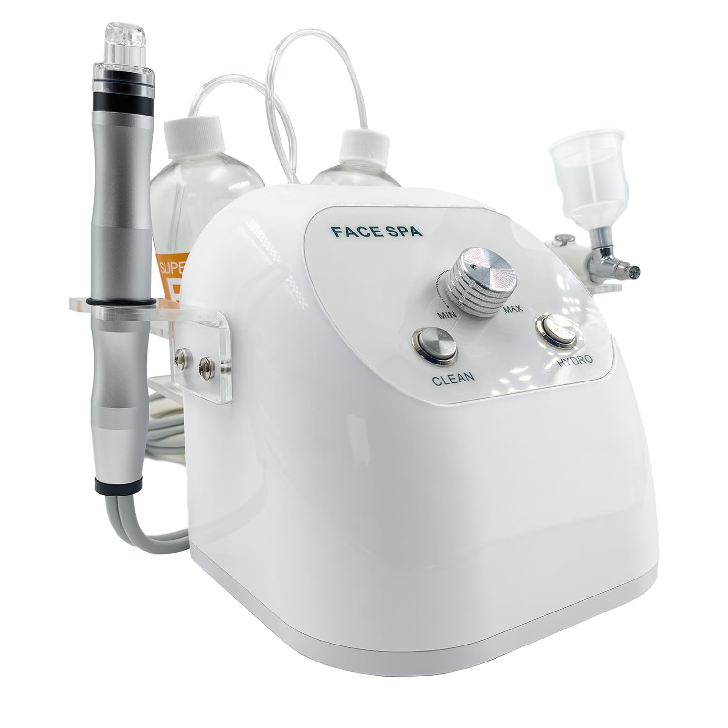 Macchina facciale con ossigeno a idrogeno per uso domestico e spa - Macchina facciale idrogeno professionale con aspiratore facciale, spray per ossigeno d'acqua, idro dermoabrasione e dispositivo per