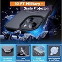 AIBEX Back Cover for Apple iPhone 13 Pro Max MagSafe Compatible with OStand Ring Kickstand Magnetic Metal Ring | Wireless Charging | Slim Thin Scratch Resistant Armor | Shockproof Protective- Purple gallery image