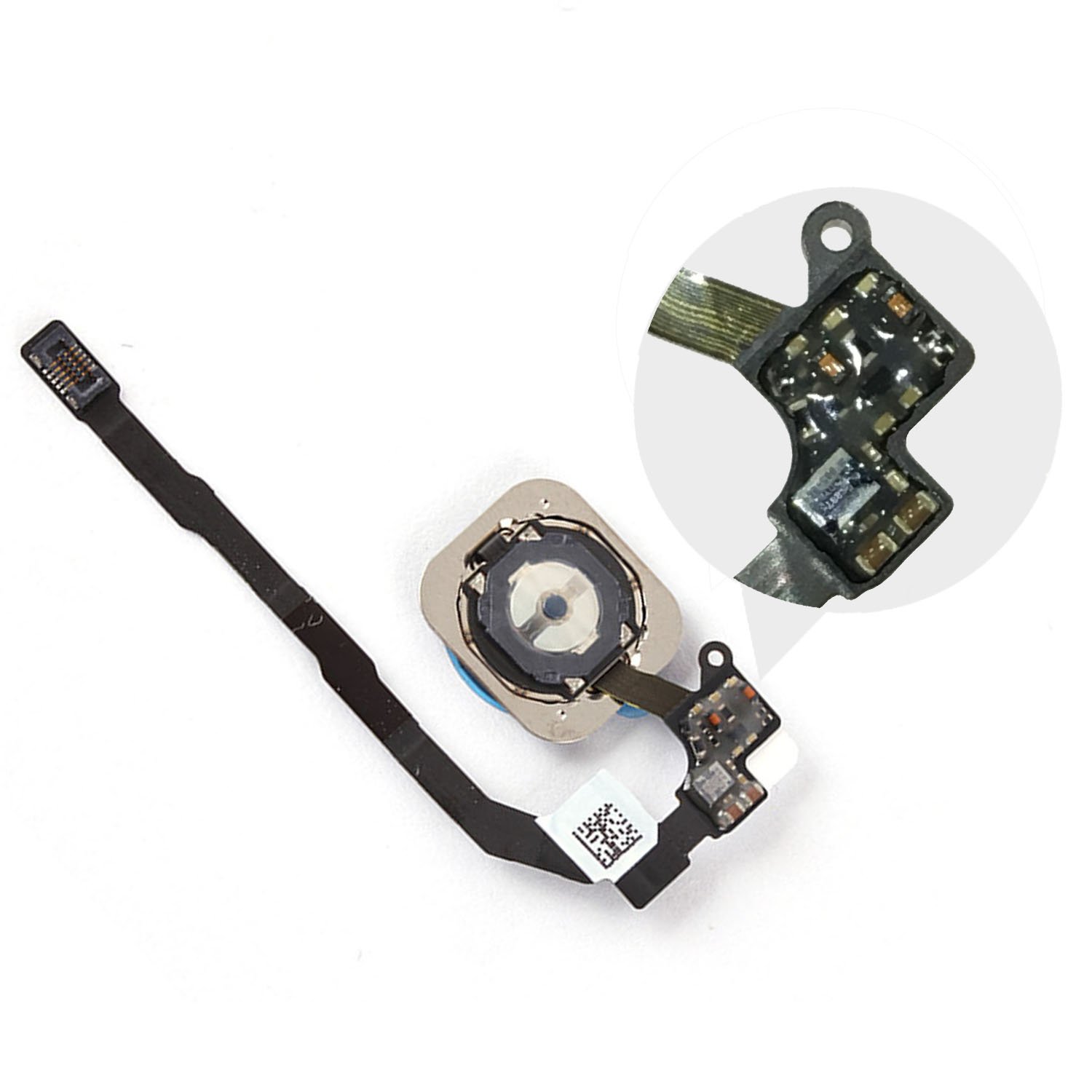 Complete Home Button Assembly With Flex Cable For IPhone 5S - Sensor & Ribbon Replacement