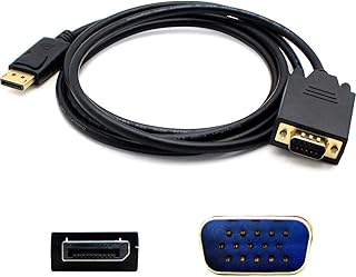 6ft [2m] Displayport To Vga Black Adapter - M/m - Displayport/vga For Video Device - 6 Ft - Displayport Male Digital Audio/video - Hd-15 Male Vga - Black