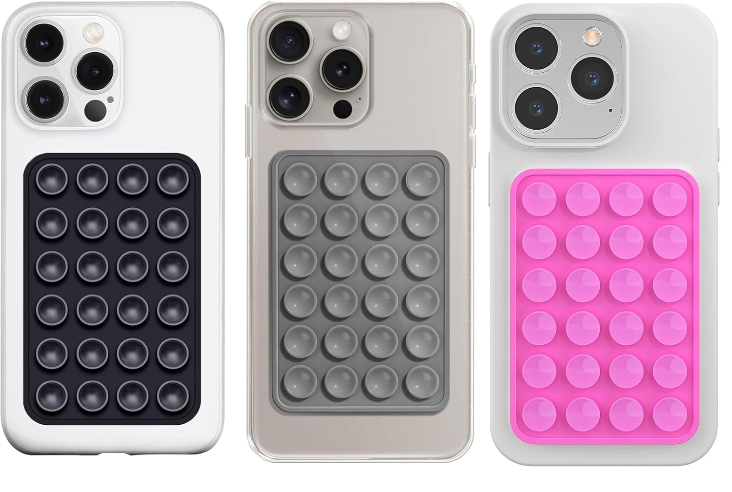 Suction Phone Case Anti-Slip Silicone, Phone Suction Sticker, Silicone Suction Phone Case for Hands-Free Mobile Accessory Holder Grip for Selfies Videos.-image-15