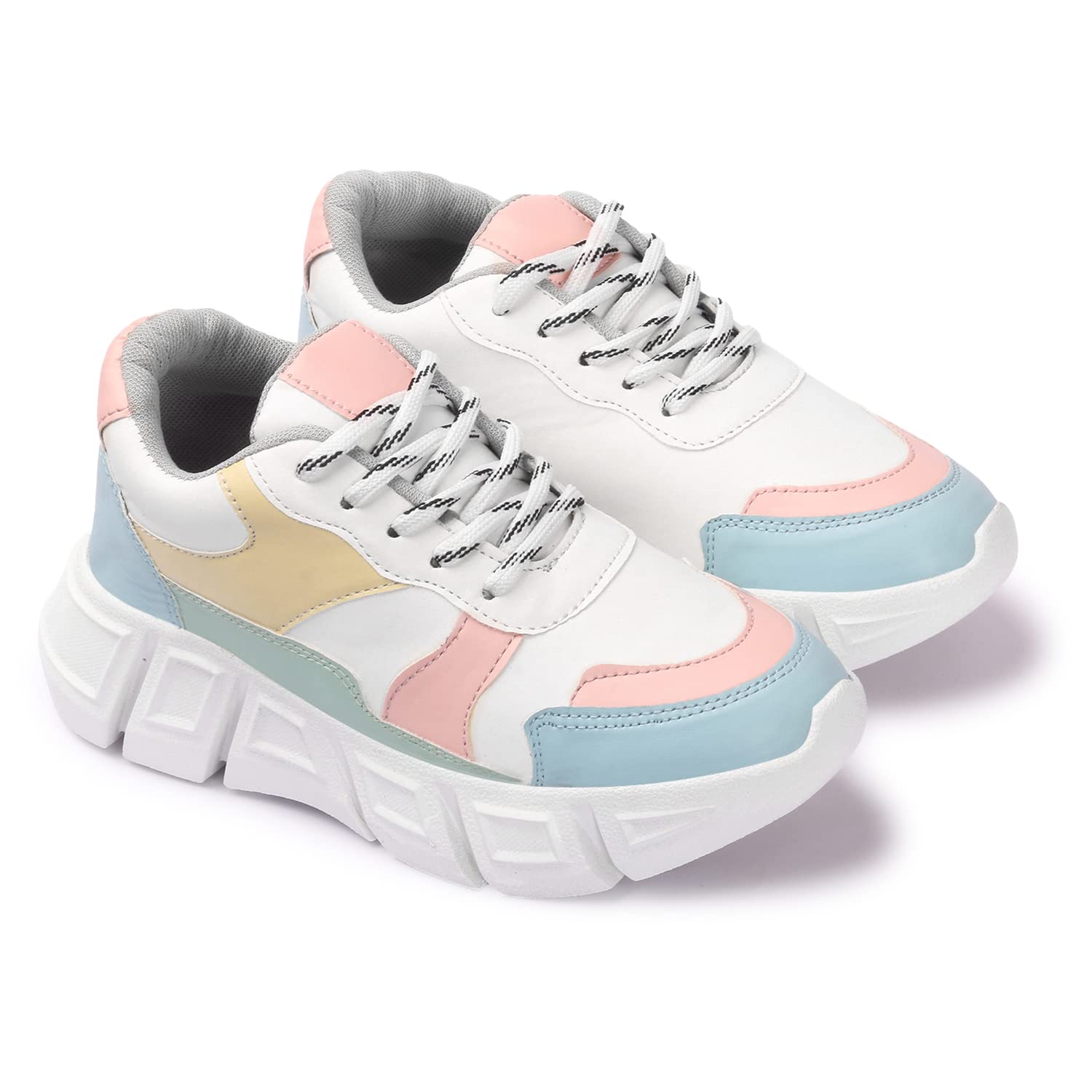 Naitik Womens Sneakers Fashionable Casual Comfortable Shoes for Girls (Sky Blue) (B0CQ2L5HTR) Amazon Price History, Amazon Price Tracker