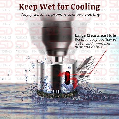 Metric 5-60mm Diamond Coated Hole Saw Drill Bit Tile Ceramic Glass Porcelain Marble Stone Rock Bottles Pots Porcelain Brick (1, 5mm) 6 Metric 5-60mm Diamond Coated Hole Saw Drill Bit Tile Ceramic Glass Porcelain Marble Stone Rock Bottles Pots Porcelain Brick (1, 5mm) - Image 6