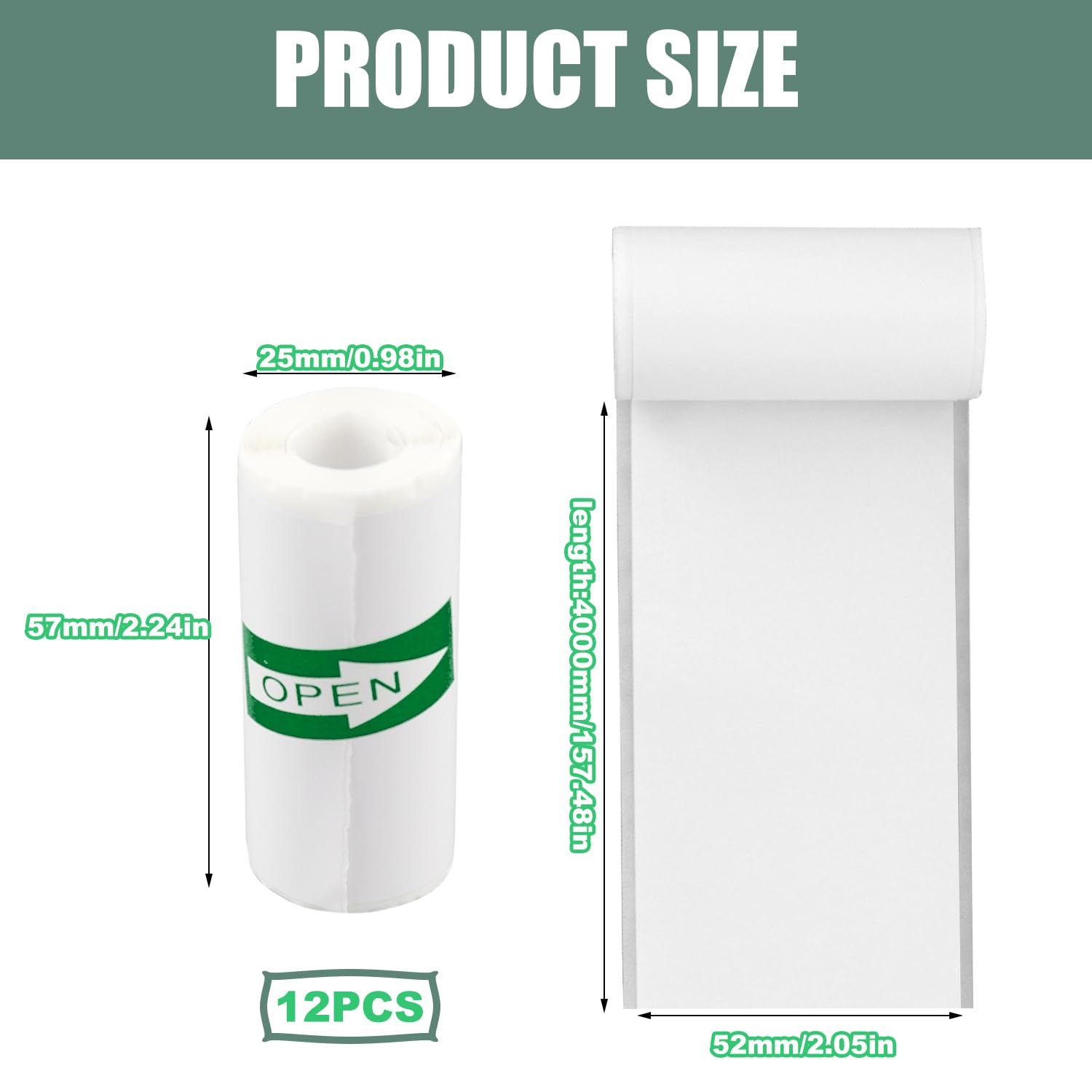 13 Rouleaux Papier Thermique Pour Appareil Photo Enfant - Blanc Et Couleurs, 57 Mm, Avec Feutres Et Stickers