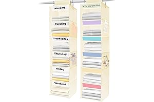 AELS 6-Shelf School Clothes Organizer: Organize Your Week with Ease