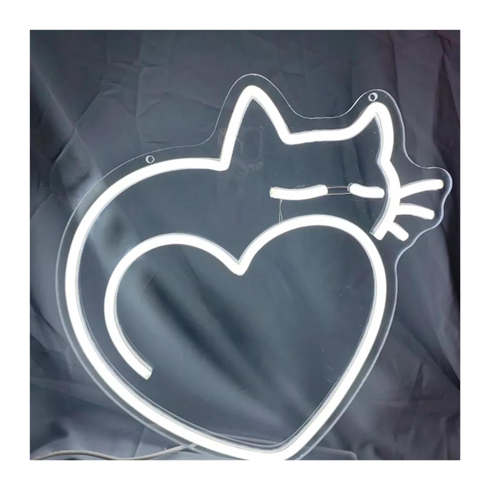 Décor Mural Lumière Enseigne Au Néon Chat, Alimentée Par USB, Décoration Murale Esthétique, Lampe Décorative Polyvalente Pour Chambre Mignonne, 35cm(B)