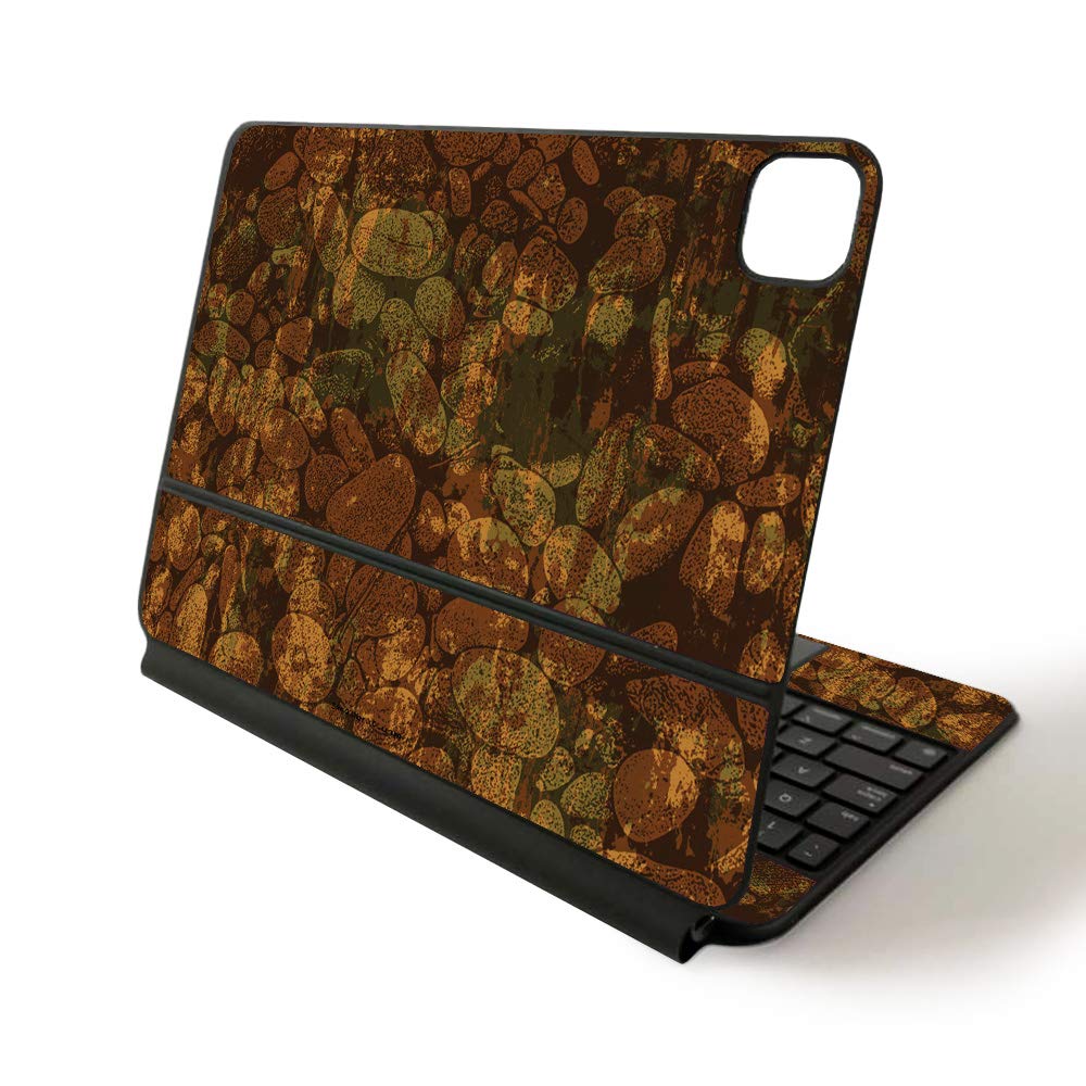 MightySkins Skin for Apple Magic Keyboard for iPad Pro 11-inch (2020) - Sushi | Protective, Durable, and Unique Vinyl Decal wrap Cover, River Stones, APIPSK1120-River Stones