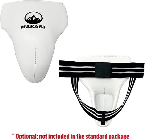 Miniatura 7 de Artes Marciales Taekwondo Sparring Gear Set de equipo para la cabeza, espinillera, empeine, brazo, bolsa de protección bucal