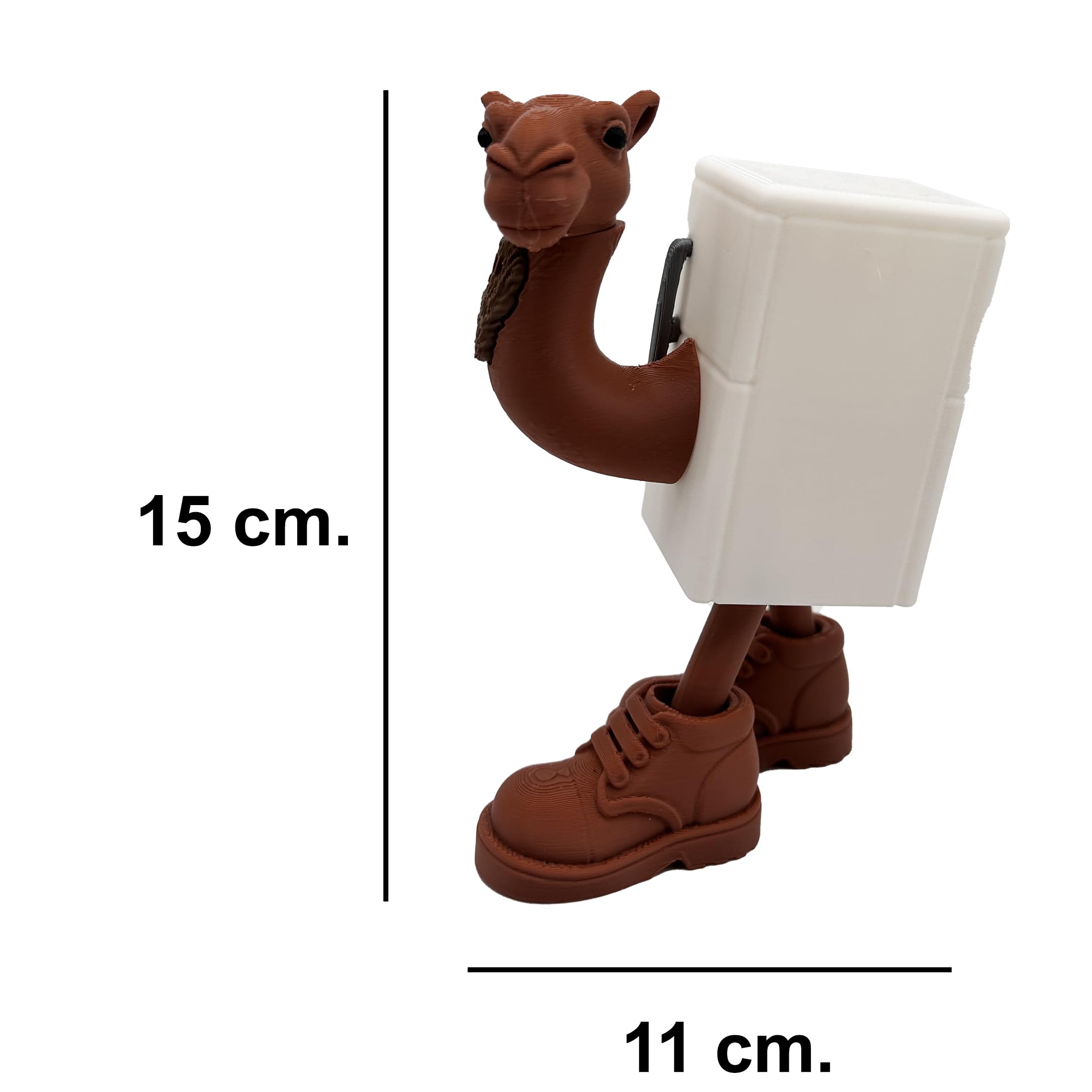 Frigo Camelo, Brianrot Italian Memes, Articulated Figure XL 15 cm, White Fridge with Camel Head, Meme Italianos Brain Rot - Image 3