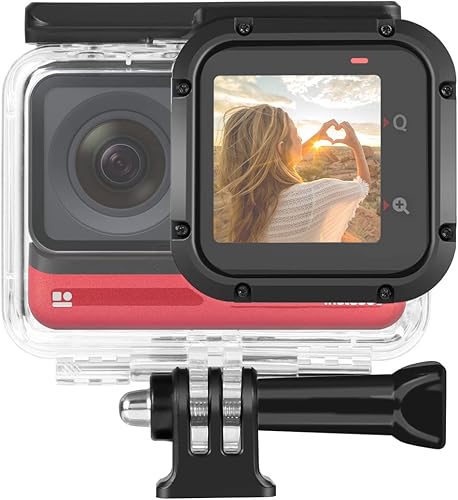 Funda de buceo para cámara de acción Insta360 ONE RS 4K Edition, carcasa impermeable para buceo subacuático, 196.9 ft196 pies con accesorio de