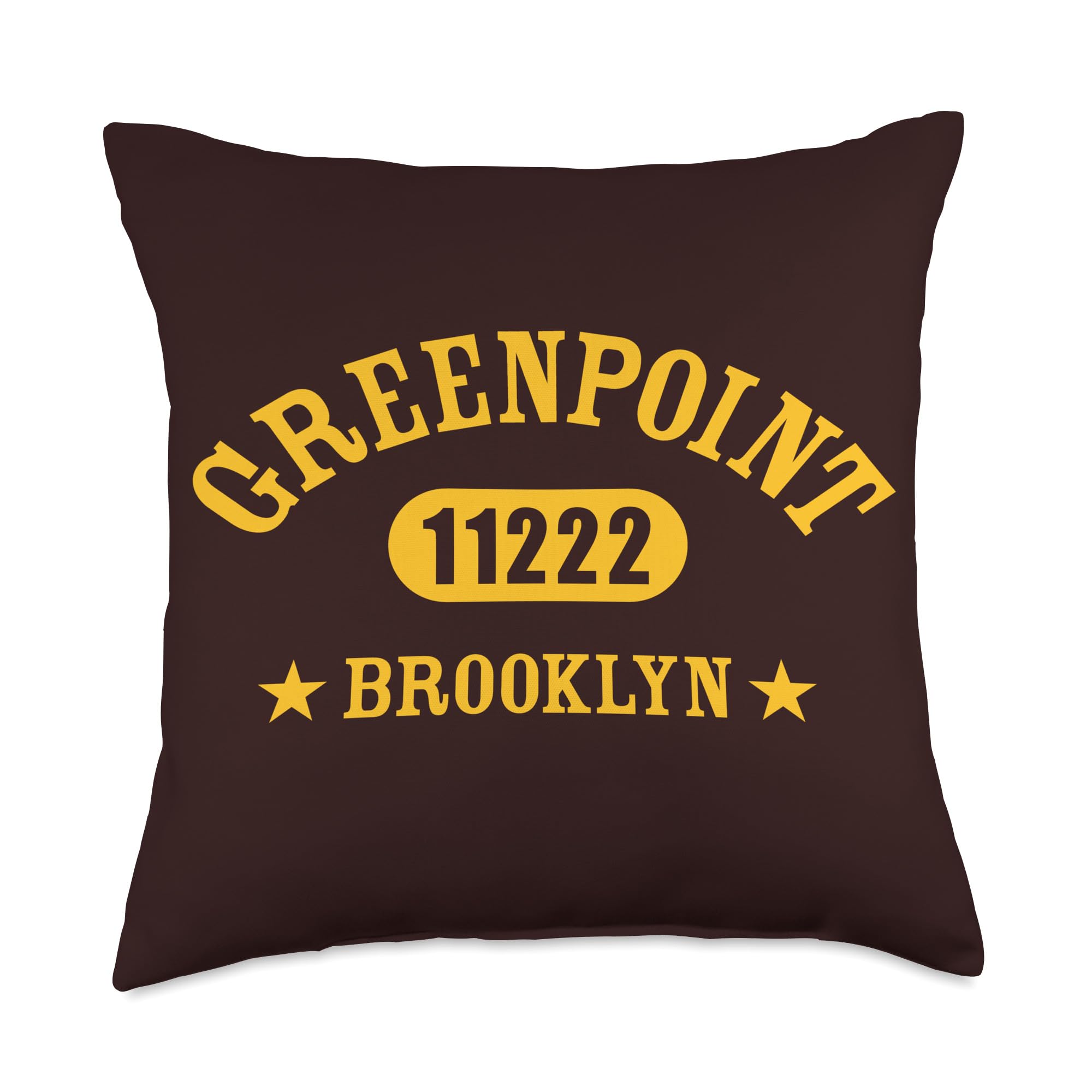 GREENPOINT Brooklyn NY 11222 Athletic Design Throw Pillow