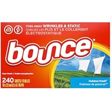 Bounce Fabric Softener Sheets, Outdoor Fresh Scent, 240 Count