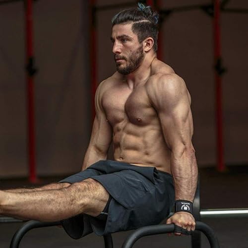 Miniatura 9 de Guantes de entrenamiento cruzados con soporte de muñeca para WOD entrenamiento de gimnasio levantamiento de pesas y fitness relleno de silicona sin