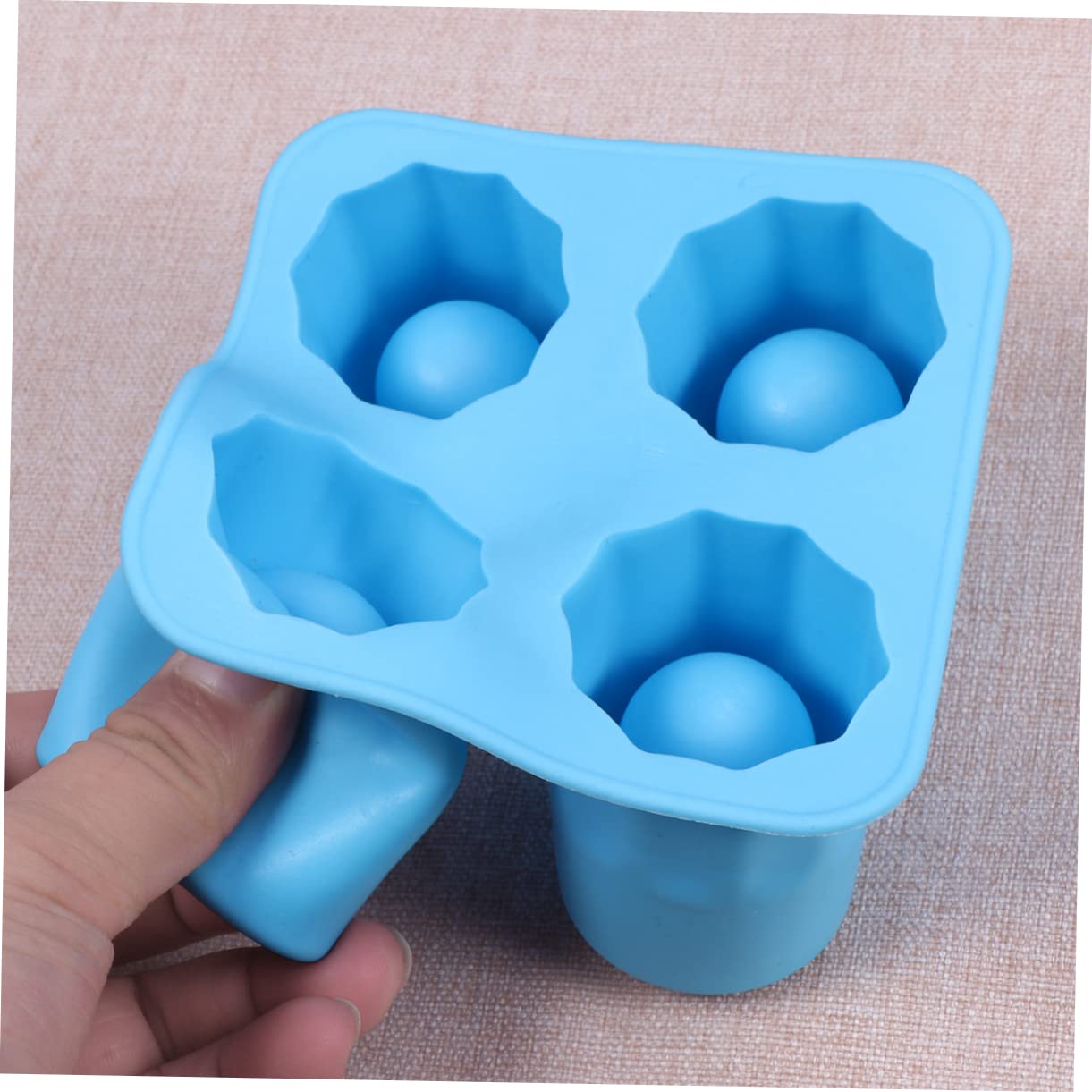 2Pcs Moules À Glaçons En Silicone Flexible Pour Créer Des Glaçons Pudding Et Bonbons - Bac À Pratique Et Personnalisé (Bleu)