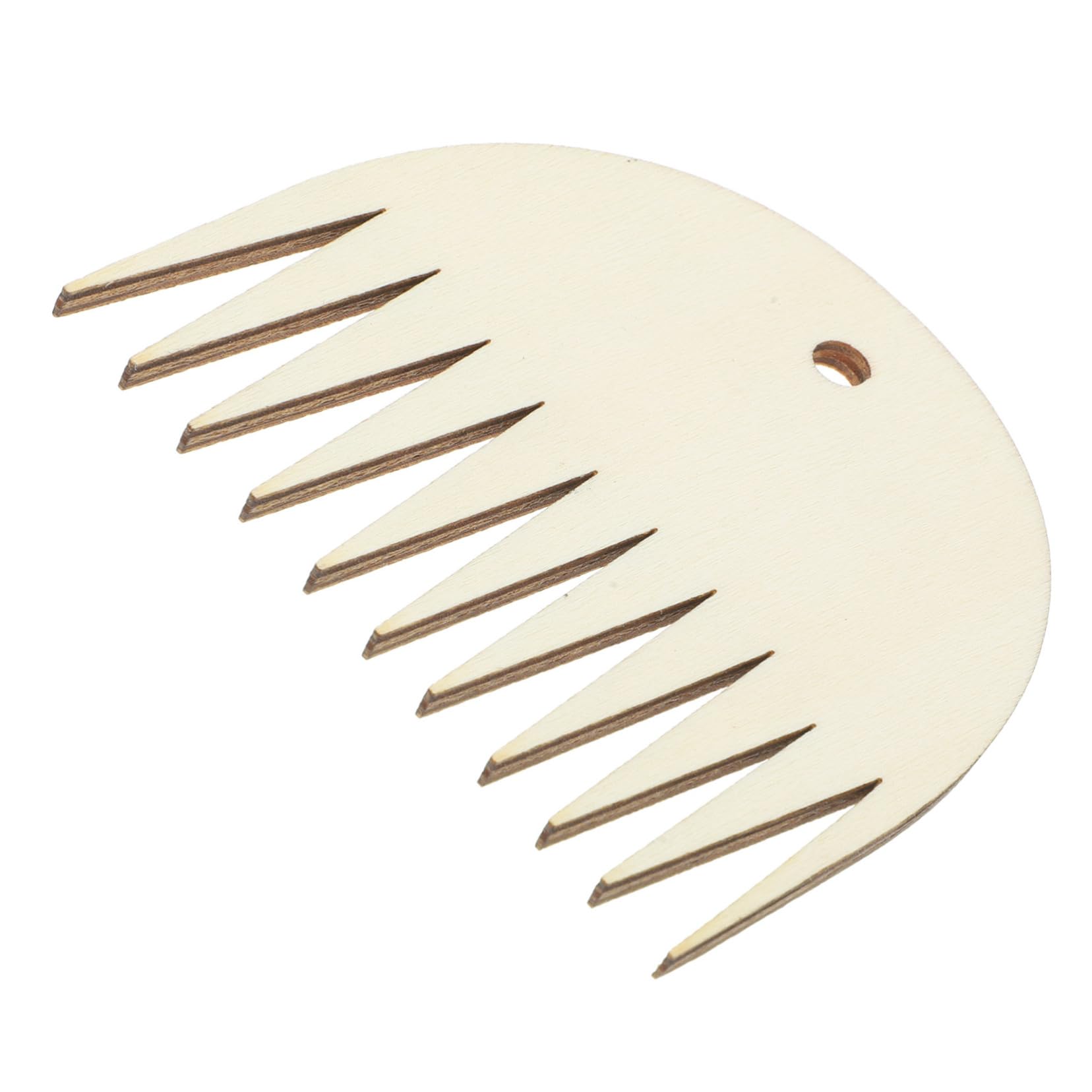 OSALADI Small Wooden Tapestry Weaving Comb Teeth DIY Weaving Accessories for Smooth Yarn Handling Lightweight Design for Easy Grip for Beginners Crafting Unique
