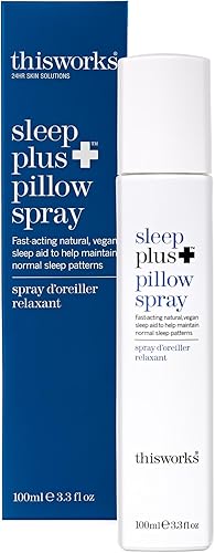 THISWORKS Sleep Plus - Spray de almohada de acción rápida con aceites esenciales de lavanda, vetiverto y manzanilla, 3.3 fl oz disponible en Yaxa Colombia
