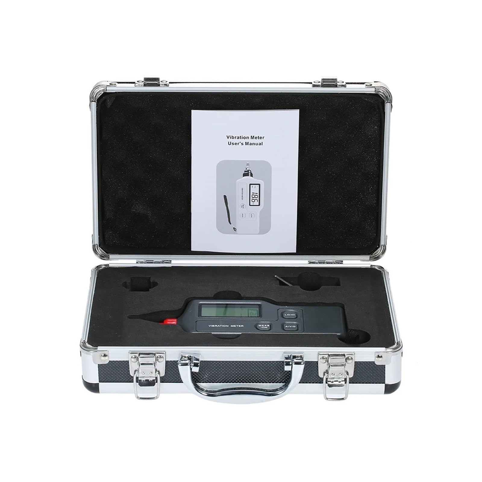 Vibromètre, Vibromètre numérique portable avec écran LCD, analyseur de vibrations, testeur vitesse d'accélération sortie CA