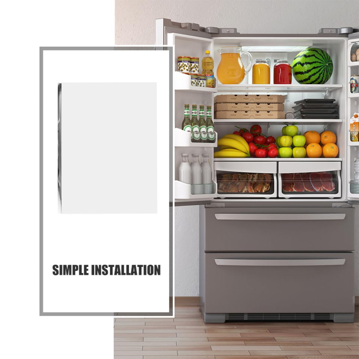 Ripiano Frigo in Vetro Temperato Bianco, Sostituzione