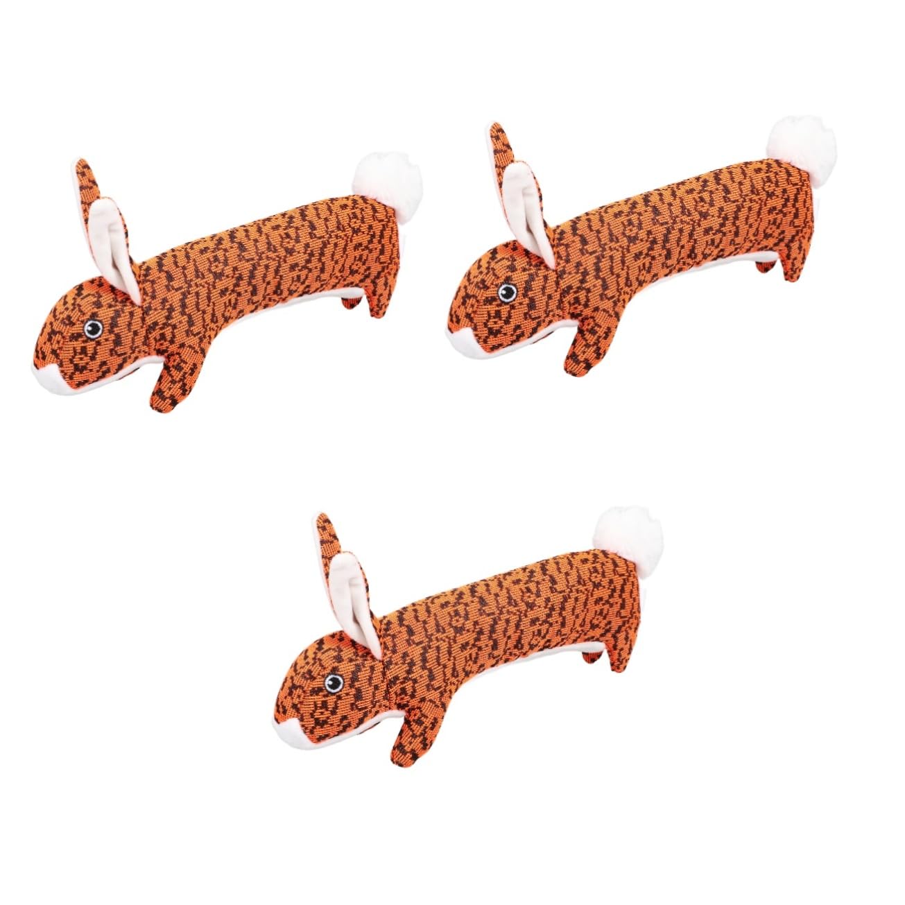 Mipcase 3 Piezas Juguetes Mascotas Juguetes Masticar Juguete Juguete Animal Doméstico Perro Masticar Juguete Pet Squeaky Toy Orange Fly Tejido De Peluche De Juguete Pet Masticar
